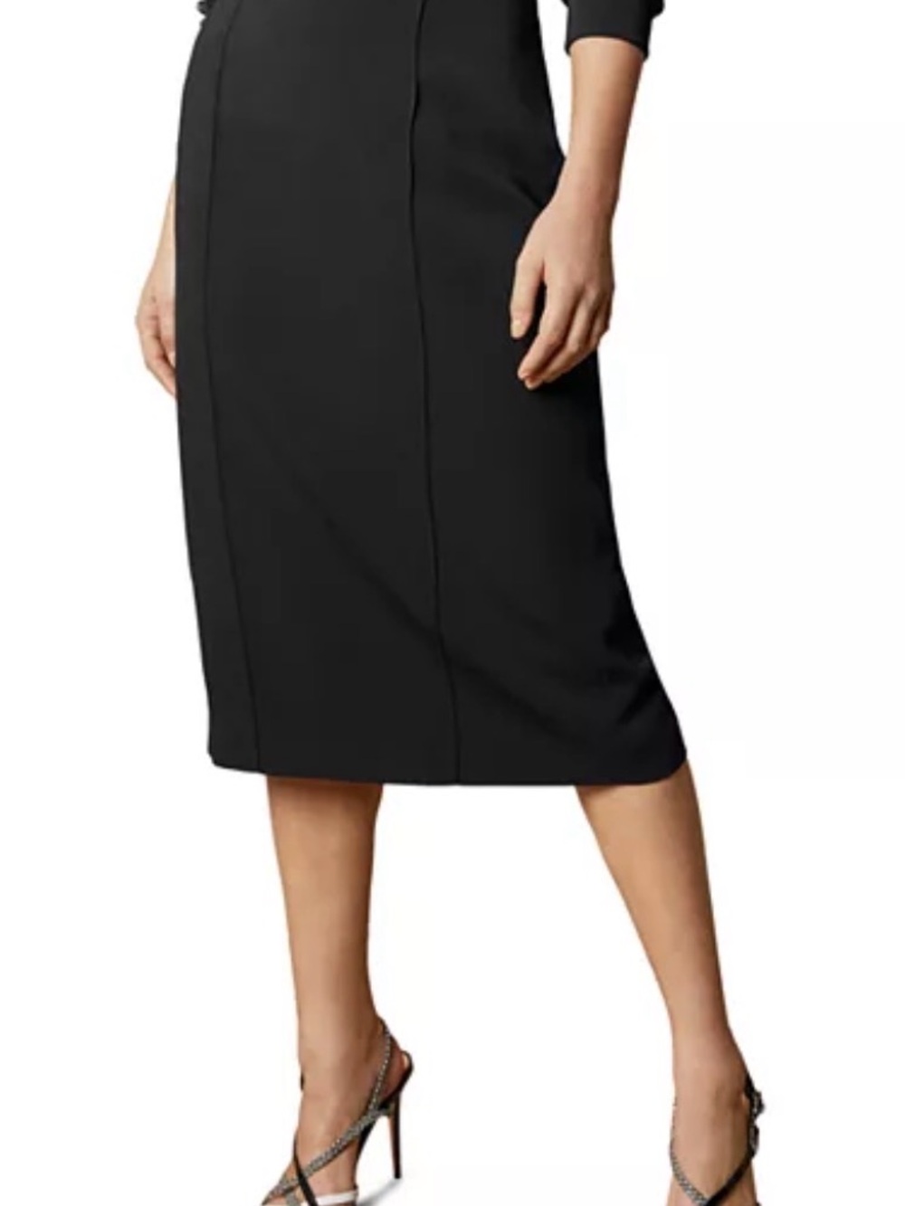 Ted Baker London Black Midi Pencil Skirt